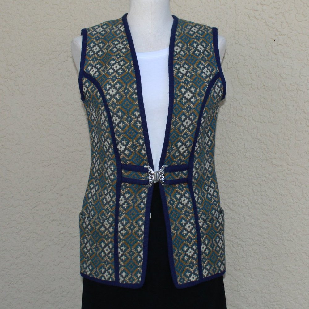 Vintage Fashion Waist Coat/Vest Pure Wool